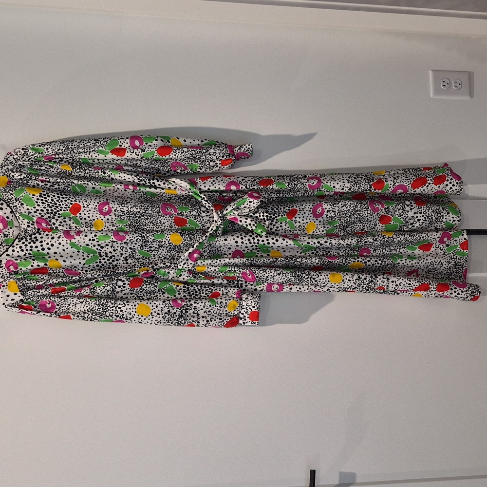 David Brown Colorful Polka Dot Vintage Dress